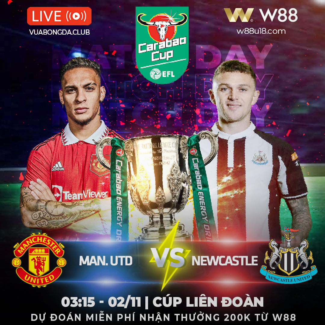 You are currently viewing [W88 – MINIGAME] MAN. UNITED – NEWCASTLE | CÚP LIÊN ĐOÀN | THỬ THÁCH LỚN