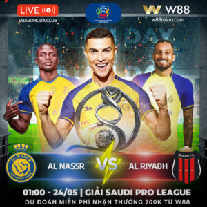 Read more about the article [W88 – MINIGAME] | SPL | AL RIYADH – AL NASSR | THẤT VỌNG KÉO DÀI