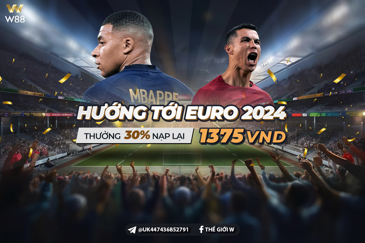 Read more about the article EURO 2024: THƯỜNG 30% NẠP LẠI MỖI NGÀY LÊN TỚI 1,375 VND