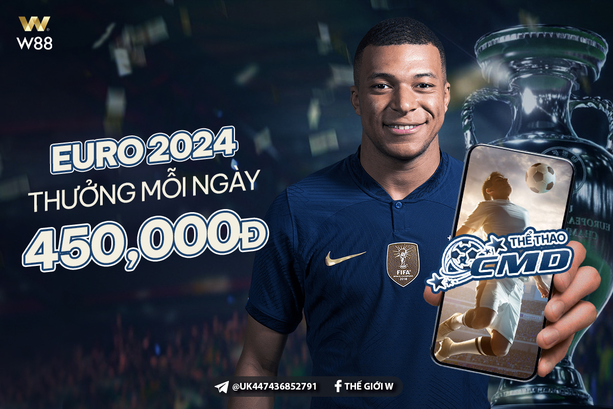 Read more about the article EURO CUP 2024 – CƯỢC HAY CMD THỂ THAO NHẬN LIỀN TAY 450 VND MỖI NGÀY