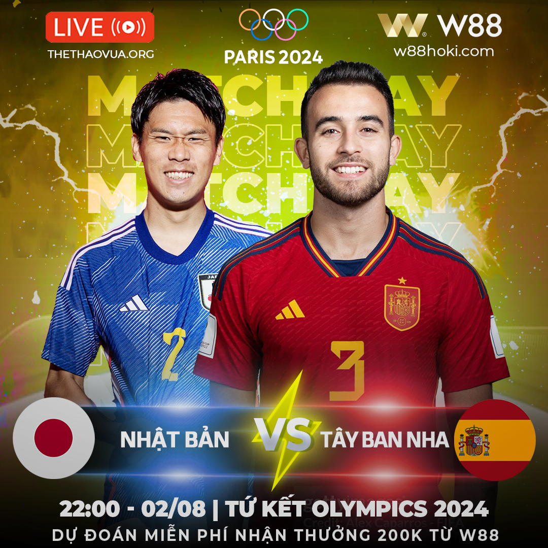 You are currently viewing [W88 – MINIGAME] | U23 NHẬT BẢN – U23 TÂY BAN NHA | OLYMPICS PARIS 2024