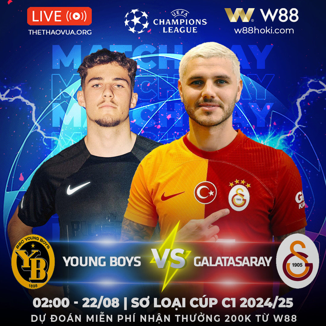 Read more about the article [W88 – MINIGAME] | YOUNG BOYS – GALATASARAY | CẦM CHÂN CHỦ NHÀ