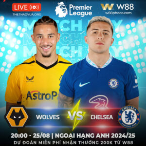 Read more about the article [W88 – MINIGAME] | WOLVES – CHELSEA | MÀU XANH HY VỌNG