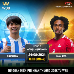 Read more about the article [W88 – MINIGAME] | BRIGHTON – MANCHESTER UTD | CƠN ÁC MỘNG CỦA ERIK TEN HAG