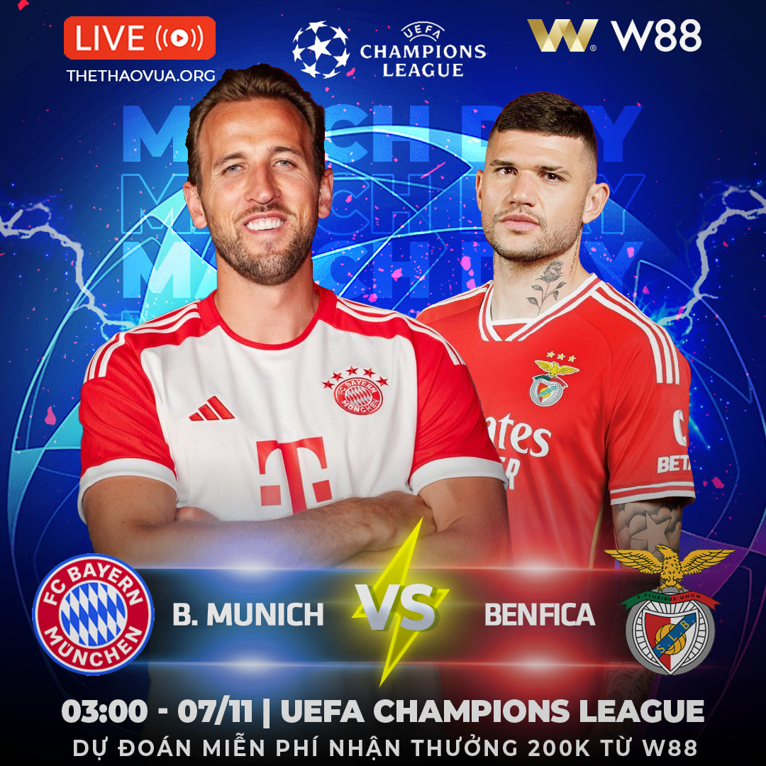 Read more about the article [W88 – MINIGAME] BAYERN MUNICH – BENFICA | BẺ CÁNH ĐẠI BÀNG