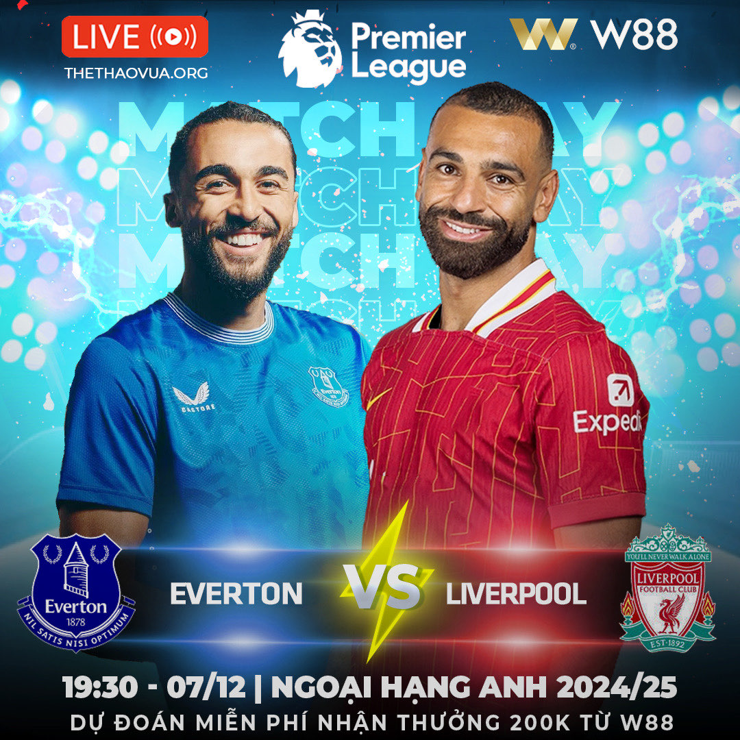 Read more about the article [W88 – MINIGAME] EVERTON VS LIVERPOOL | DERBY CHÊNH LỆCH