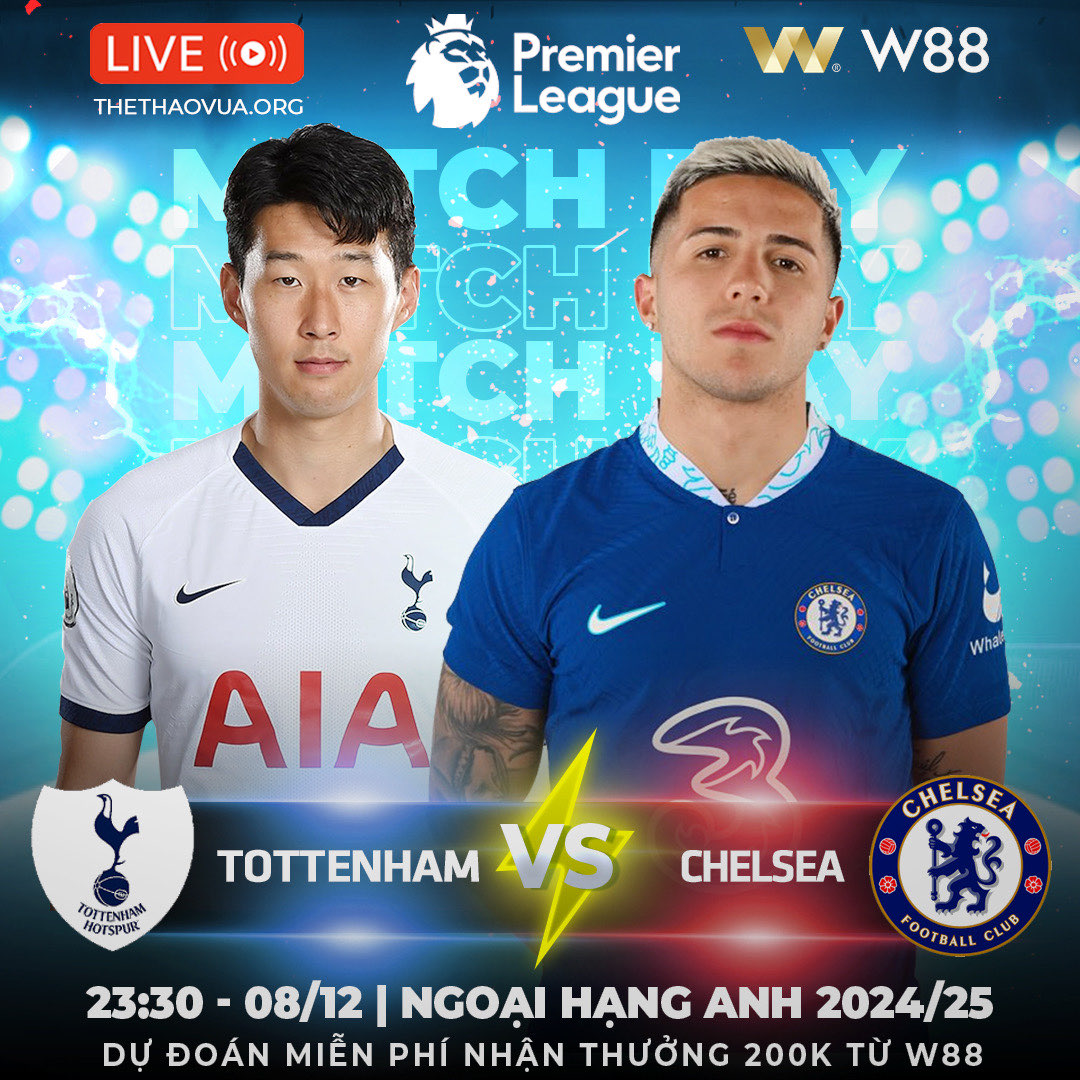 Read more about the article [W88 – MINIGAME] TOTTENHAM VS CHELSEA | DẬY SÓNG LONDON