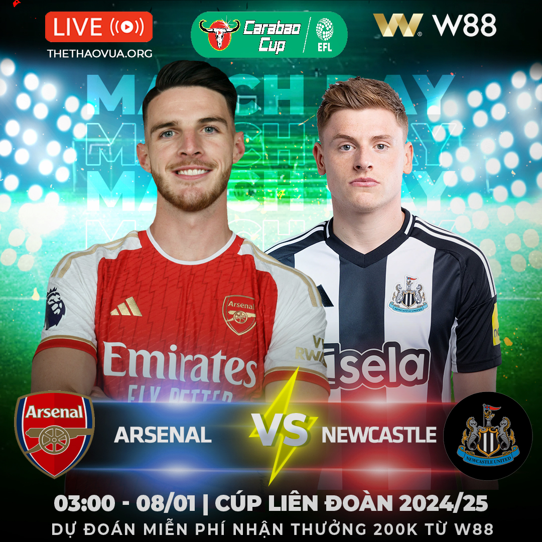 You are currently viewing [W88 – MINIGAME] ARSENAL – NEWCASTLE | ĐÔI CÔNG RỰC LỬA