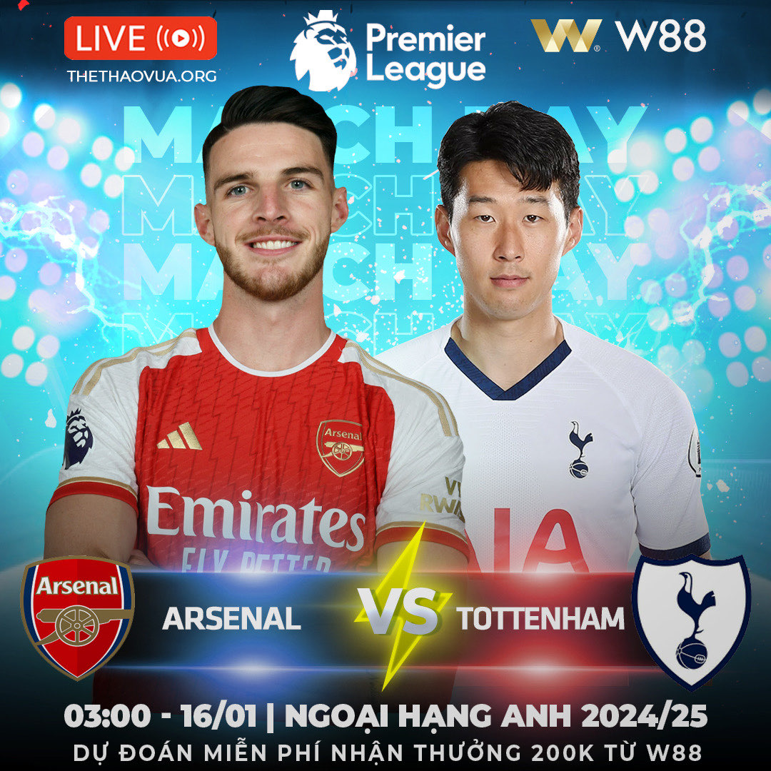 You are currently viewing [W88 – MINIGAME] ARSENAL – TOTTENHAM | PHÁO THỦ PHỤC HẬN